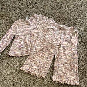 Old Navy Ribbed Knit Set in Pink and Cream